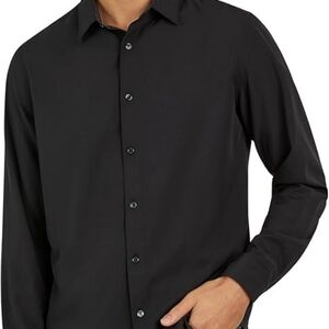 Donna Karan Slate Gray Button-Down Shirt